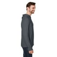 thumbnail image 3 of North End NE105 Unisex JAQ Stretch Performance Hooded Long Sleeve T-Shirt-Carbon-L, 3 of 3