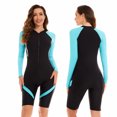 thumbnail image 1 of Mono deportivo traje de surf de manga larga traje de baño de mujer traje de baño boxer traje de buceo traje de baño Oni flor, 1 of 5