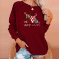thumbnail image 4 of Sudaderas Navideñas Para Mujer, Blusa de Manga Larga Con Bolsillo Estampado A La Moda, Tops Informales, Sudaderas Con Botones Odeerbi ODB191749, 4 of 7