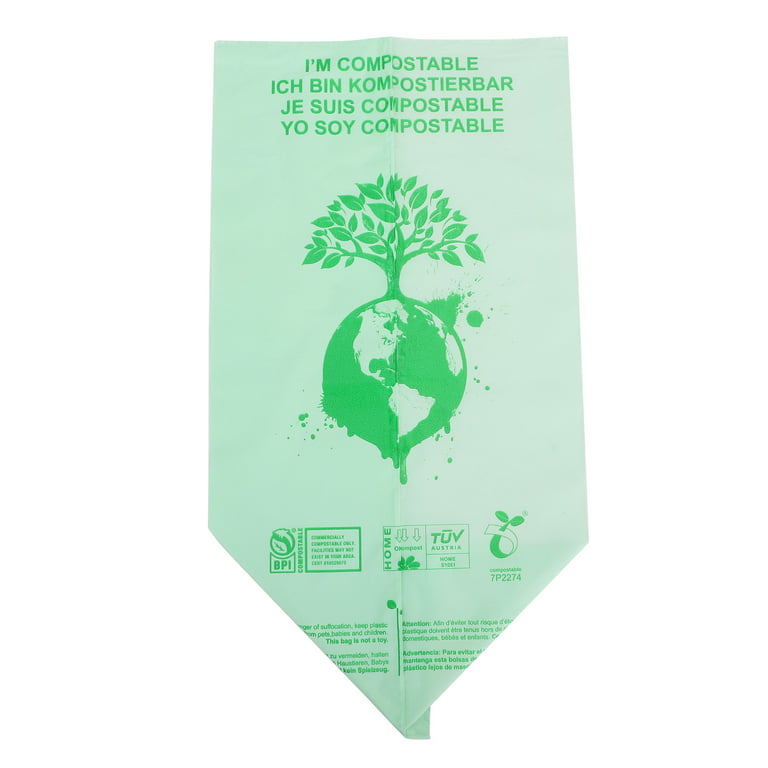 YIDEDE 50pcs Trash Bags Biodegradable Garbage Bags Compostable Bags Rubbish  Bags Wastebasket Liners Bags for Kitchen 