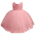 thumbnail image 4 of RMGVDSD Toddler Girl Tutu Dress Girls Dresses Sleeveless Children Wedding Dress Flower Girl Dress Piano Performance Princess Dresses Sundress Adorable Trendy 4-5 Years, 4 of 5