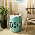 thumbnail image 2 of Safavieh  Light Blue Double Coin Ceramic Decorative Stool, 2 of 3