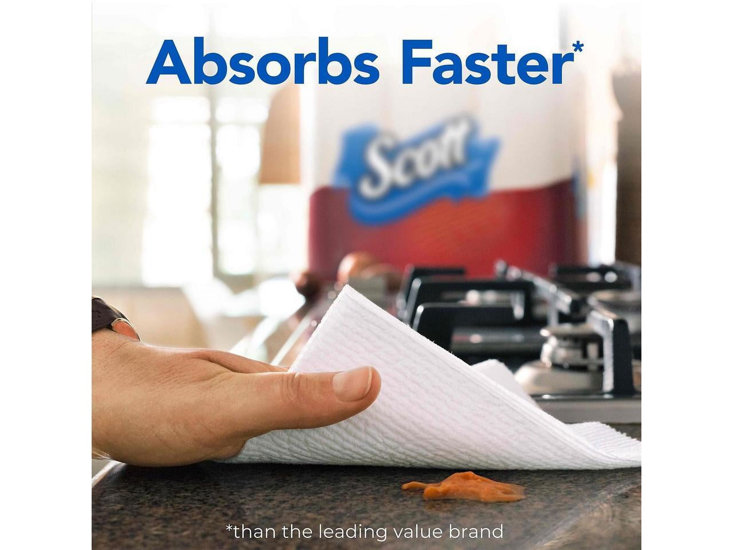 Scott Choose-a-Sheet Paper Towels, 12 Mega Rolls, 102 Sheets per Roll (1,224 Total)