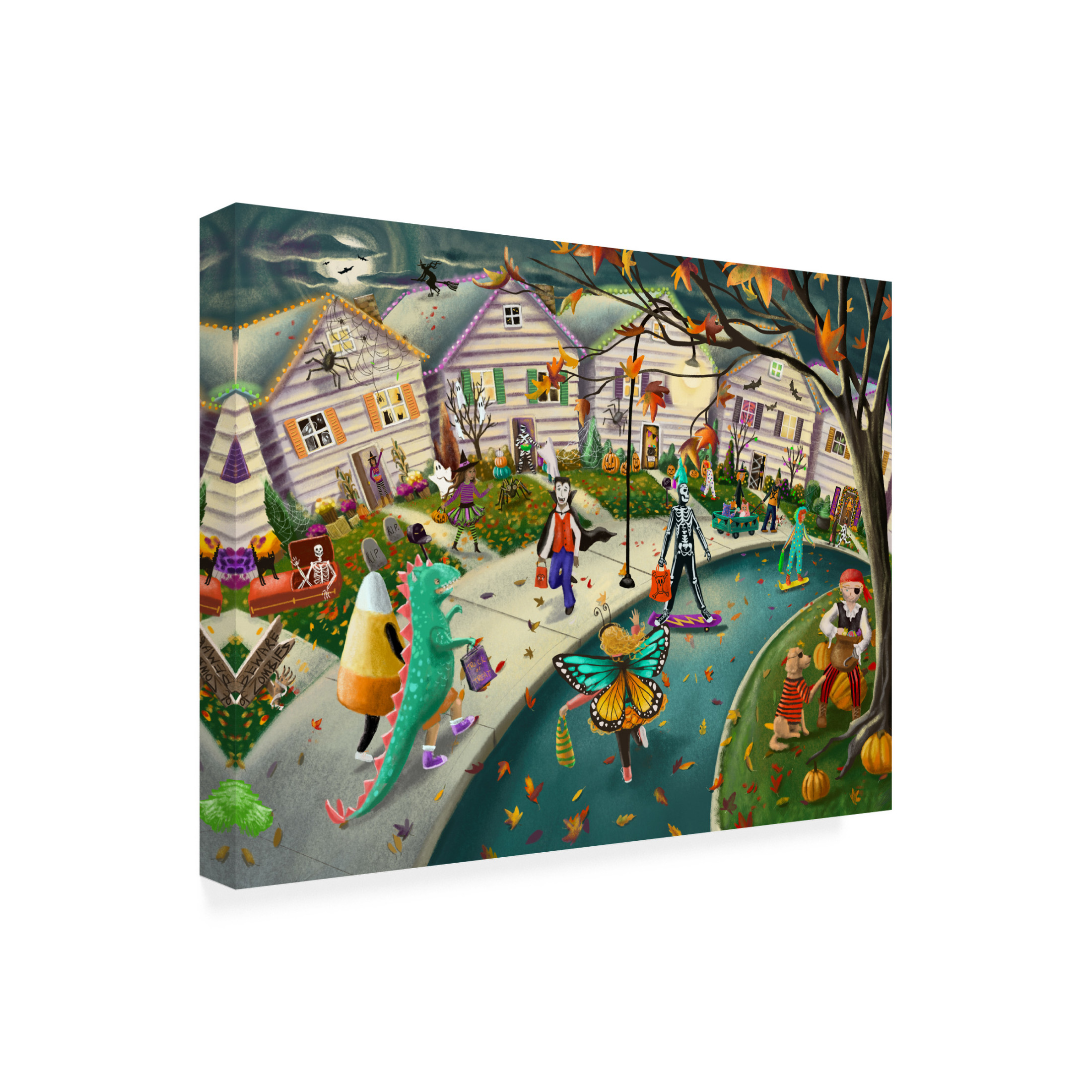 Canvas Wall Art - Christine Rotolo 'Trick or Treat' Wall Art for Living Room, Bedroom, or Office Décor by Trademark Fine Art - 19 x 14 Inches