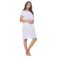 thumbnail image 2 of Casual Nights Women's Short Sleeve Floral Nightgown Nightshirt Night Dress, 2 of 5