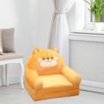 thumbnail image 1 of Funda para sillas de sofá de dibujos animados, Protector para muebles, transpirable, extraíble, lavable, bonita funda para sofá para niños Marrón Macarena Funda elástica, 1 of 8