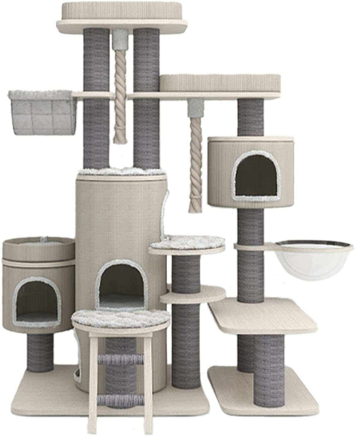 Modern Cat Tree MultiLevel Stable Cat Tree for Large Cats Maine Coon
