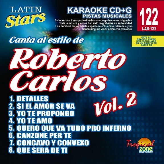Karaoke Latin Stars 122 Roberto Carlos Vol. 2