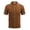 Brown, variant on Men's Casual Button Down Shirts Short Sleeve Summer Beach Shirt Fashion Camp Tops Cream