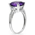 thumbnail image 3 of Everly Women's Created Sapphire and Created Amethyst 10k White Gold Ring, 3 of 6