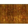 thumbnail image 1 of Ahgly Company Machine Washable Indoor Rectangle Oriental Yellow Modern Area Rugs, 5' x 8', 1 of 1