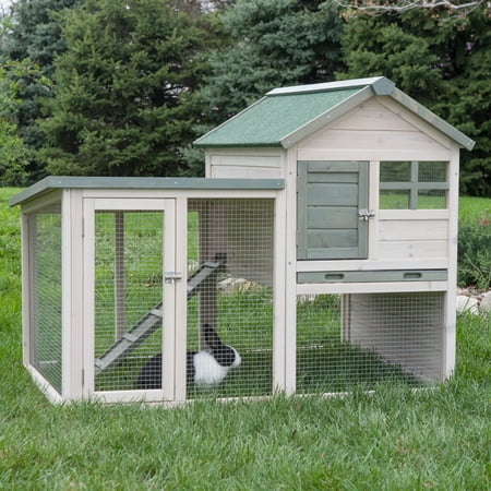 Boomer George White Wash Rabbit Hutch