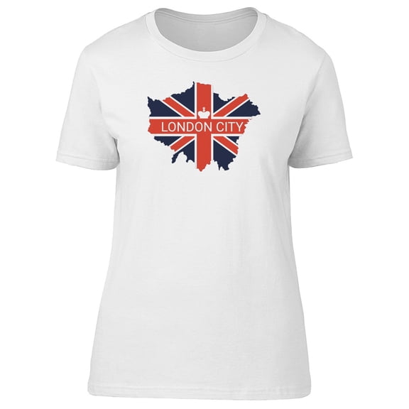 Flag Map London City Uk Tee Men's -Image by Shutterstock