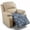 Blue Floral Print, variant on Bulopur Floral Butterfly Quilted Recliner Chair Protector, Furniture Cover for Seat and Footrest, Decorative Cover for Living Room, Pets, Kids, and Daily Use