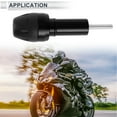 thumbnail image 3 of 10mm Motorcycle Slider Frame Aluminum Alloy Plastic Wheel Fairing Protection Crash Pad Protector Guard 44mm 137mm Bolt Black 1 Set, 3 of 7