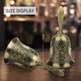 thumbnail image 2 of Hand Bell, Classic Zinc Alloy Call Bell Traditional Handle Service Call Bell For School, Reception Dinner, Hotel Service, 2 of 5