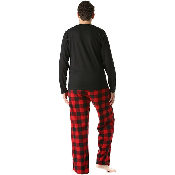 Polar Fleece Pajama Pants Set for Men Sleepwear PJs 