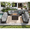 Gray, variant on TANGJEAMER 12 Piece Patio Furniture Set with Fire Pit Table, All Weather Outdoor Sectional PE Rattan, Patio Conversation Sets with Cushions and Glass Coffee Table for Garden Lawn Balcony, Grey