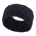 thumbnail image 3 of Diadema de punto elástico, diadema, herramienta de maquillaje, turbante para niñas y adultos Negro Salvador Envolturas de cabeza de punto, 3 of 10