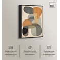 thumbnail image 2 of Ricole Modern Abstract Geometric Canvas Wall Art by Art Remedy, Black Floater Frame, 54"x36", 2 of 7