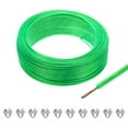 thumbnail image 1 of Uxcell 1/8 Green Vinyl Coated Wire Ropes 328ft Galvanized Steel with 10PCS M3 Loop Sleeves, 1 of 7