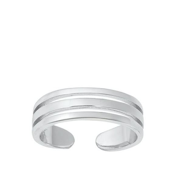 Sterling Silver Toe Ring Adjustable Midi Band 925 New Jewelry Female Unisex