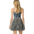 thumbnail image 2 of Aeropostale Womens Leopard Skater Pleated Skirt, Black, Juniors, Medium, 2 of 3