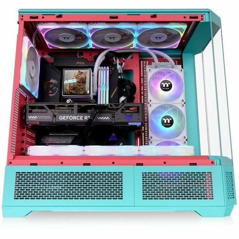 Thermaltake View 600 TG Mint Strawberry Full Tower Chassis