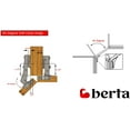 thumbnail image 4 of Berta 45 Degree Soft/Self Close Full Overlay Frameless Corner Cabinet Hinges (10 Pack), 4 of 7