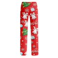 thumbnail image 4 of Satingcolo Women's Comfort Christmas Pajama Long Pants Casual Pj Bottoms for Women Drawstring Lounge Pants with Pockets, 4 of 4