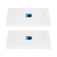 thumbnail image 3 of 2-Pack Ethernet Wall Plate, RJ45 Cat6 Female to Female Jack Inline Coupler Face Plates, 3 of 5
