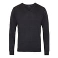 thumbnail image 1 of Premier Mens Knitted Cotton Acrylic V Neck Sweatshirt, 1 of 3