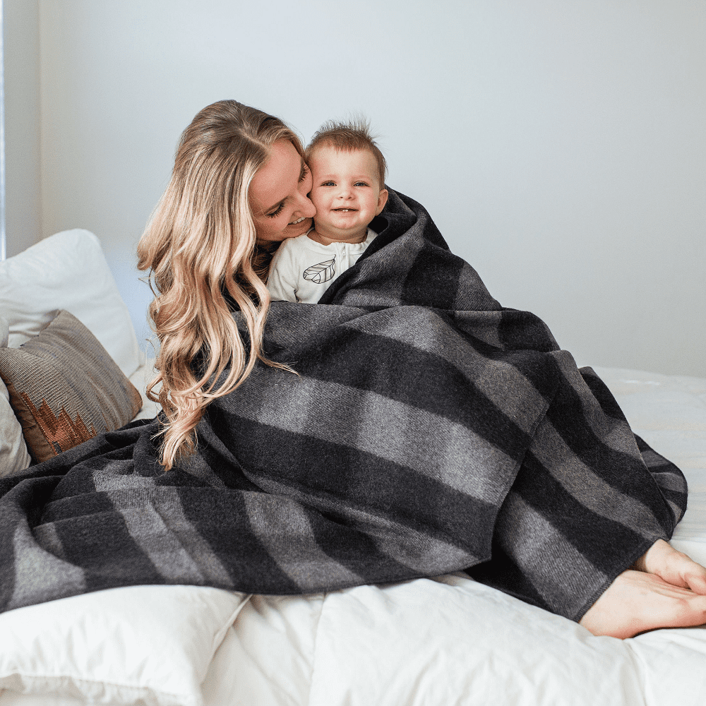 Arcturus Buffalo Plaid Wool Blanket, 64" x 88", Loom-Woven