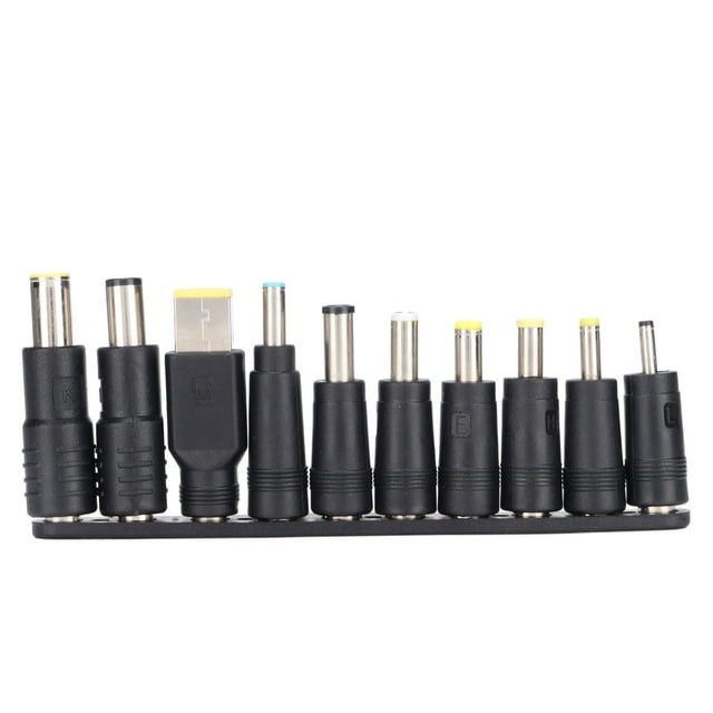 10 Uds. Enchufes de alimentación CC 5,5mm x 2,1mm Material ABS compacto portátil adaptador de corriente CC de amplia compatibilidad