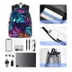 thumbnail image 4 of Fotbe Colorful Tropical Leaves Mochila Ligera Casual para Laptop para Hombres y Mujeres, Mochila Impermeable de Uso Diario, Mochila para Universidad, 4 of 6