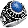 Personalized Men's Oval Class Ring available in Valadium Metals, Silver Plus and Yellow and White Gold