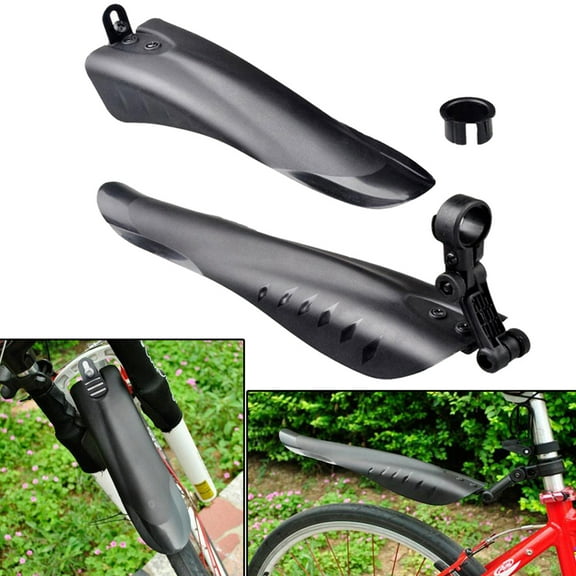 Masteelf  2 Mountain Bike Mudflap for Splash Guard Bicycle Mudguard Black