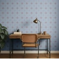 thumbnail image 3 of S4sassy Removable Vintage Style Waterproof Wall Wrap, Textured Finish Mosaic Tile Wallcover, Compass Starburst Pattern Contact Paper for Backsplash, Self Adhesive Vinyl Wallpaper Roll- Blue- 25"x60", 3 of 9