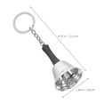 thumbnail image 2 of Shisuyan 2Pcs Call Bell with Keychain Iron Handheld Bells for Restaurant Service and Pet Training 12.00X3.80X3.80CM, 2 of 8