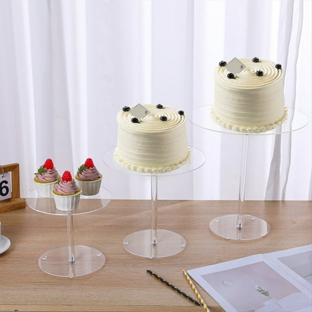 Soporte de Exhibición de Postres de Boda para Exhibición de Pasteles y Dulces, Suministros Esenciales para Fiestas para Decoraciones de Bodas, Diámetro 25 cm