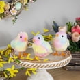 thumbnail image 2 of Northlight Plush Tie Dye Easter Chick Figurines - 4.25" - Set of 3, 2 of 6