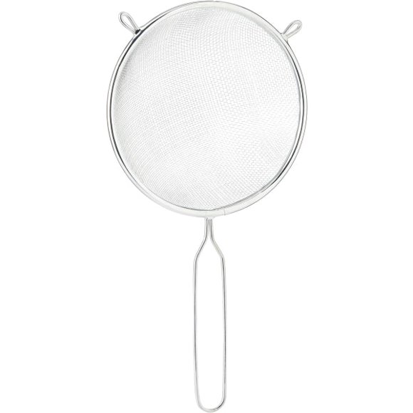 Metal sieve, 15 cm diameter, pewter