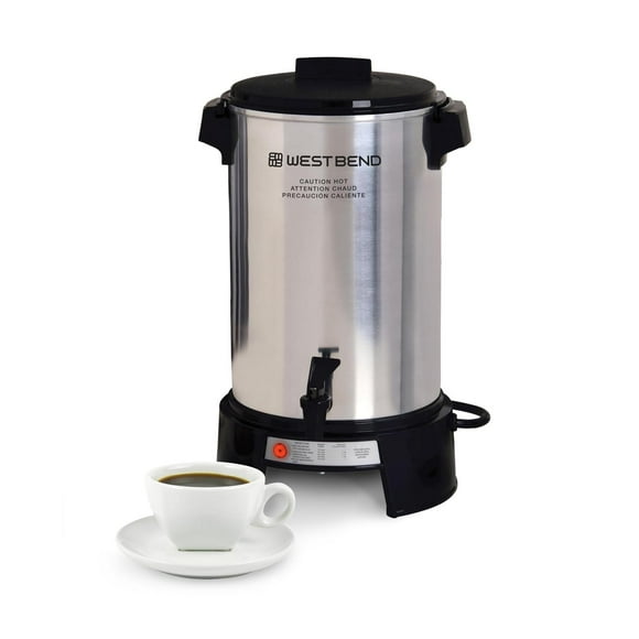 West Bend 43536 Commercial Coffee Urn, Aluminium, 36-Cup