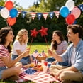 thumbnail image 6 of Boovnll Patriotic Stars Stems, Artificial White Blue Red Stars Stems 4th of July Table Decorations for Home, Dining Table Centerpiece Decor, 4th of July Decorations, 6 of 6