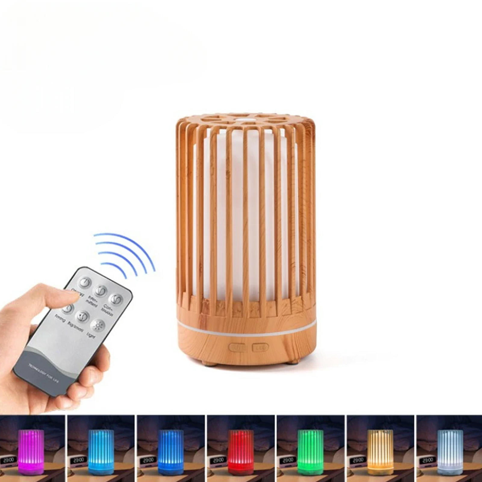 Suodoka 200 ml Compact USB‑Powered Ultrasonic Humidifier & Diffuser with Bird‑Cage Design, Low‑Noise, Auto‑Off, Colorful LED Lights