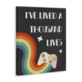 thumbnail image 2 of Stupell Industries Contemporary I've Lived a Thousand Lives Video Game Phrase Canvas Art, 30 x 40, by Lil' Rue, 2 of 7