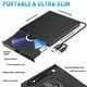 thumbnail image 3 of Unidad externa de CD/DVD Kadlun BT638 USB 3.0 USB C para portátil, 3 of 7