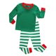 thumbnail image 1 of Conjunto de pijamas navideños de algodón a rayas para niños y niñas, 1 of 6