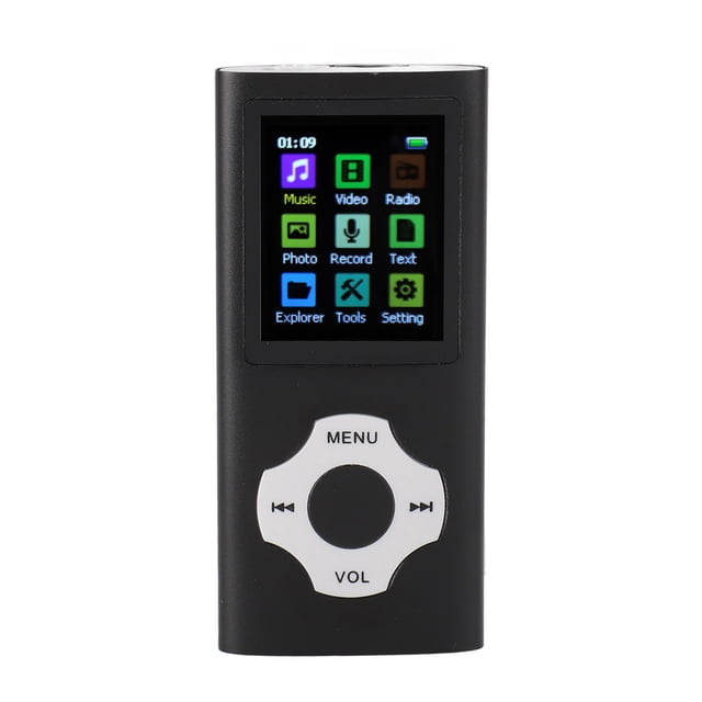 MP3 Player, 1.8in TFT Screen Portable Music Player with 7 Different Sound Modes, 200mAh Battery, Support Electronic Book Recorder, for Entertainment and Learning, Outdoor