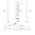 thumbnail image 4 of Multicontacto Brandtrendy  Enchufe de expansión de 5AC y 3 Puertos USB, 4 of 5